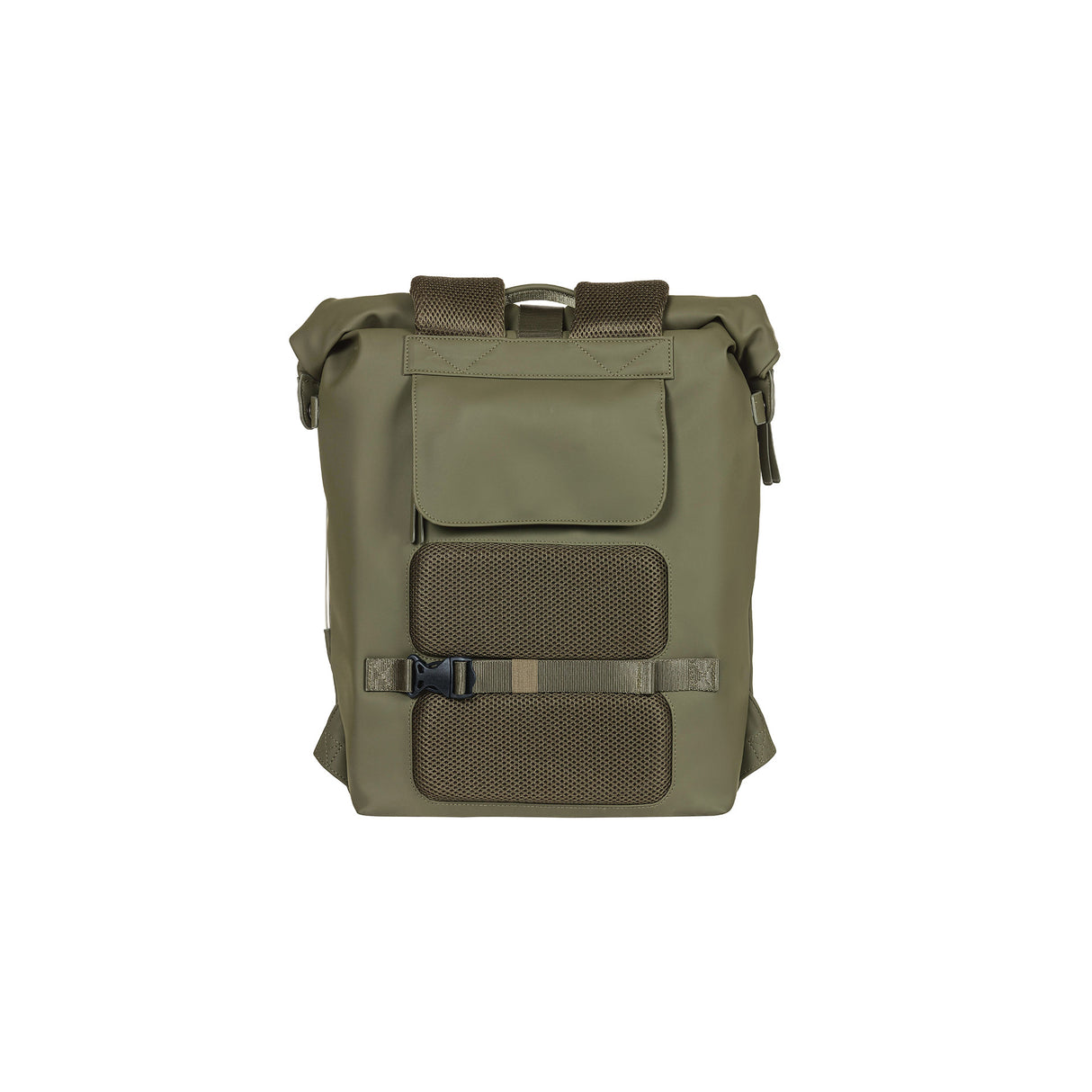 Basil Soho Nordlicht Backpack in bicicletta - borsa per biciclette moderna verde con illuminazione a LED integrata per donne e uomini #Basil #fietsrugpak #led #GROEN