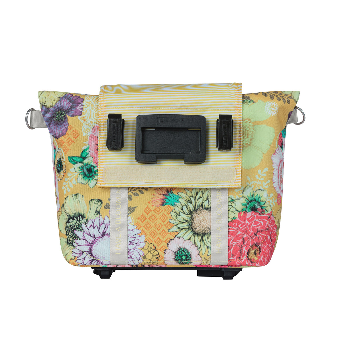 Basil Bloom Field Mik Fietshandbag - Geel, compatto e durevole - 8-11L