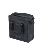 Basil Grand Bicycle Shopper - Acqua nera - Borsa di retrotti per biciclette elettriche, 23L