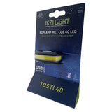 Koplamp ikzilight tosti 40 cob led, usb-oplaadbaar