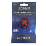 Ikzilight rear light mr x with 4014 led, usb rechargeable