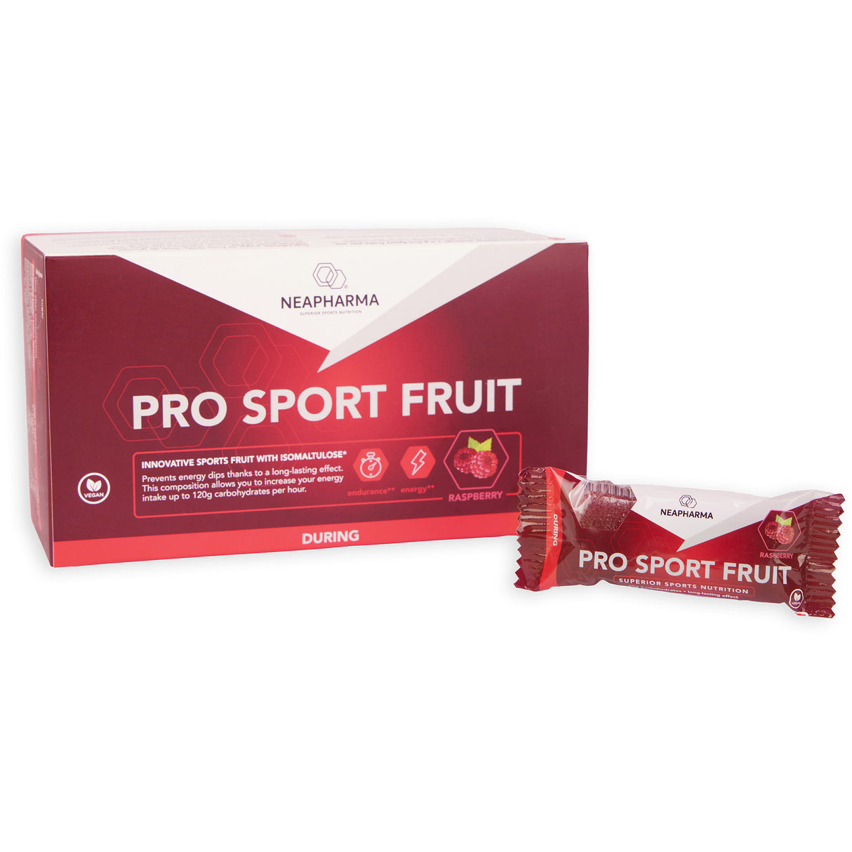 Neapharma Neapharma Reep Sport Fruit Raspberry Box com 15 bares