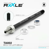 Radoxx axle for trailer m12x1.00 217-229mm