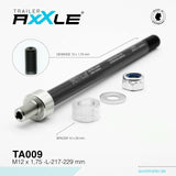 Radoxx through axle for trailer m12x1.75 217-229mm