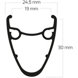 Rigida rim ryde 28 (622) dutch-19 36 14 black (uncut)