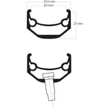 Bobike ryde ráfek andra 40 20 406 36g 14g disk hliníkový černý