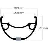 Bobike Ryde Velg Rival6 28222 32G 14g Discal