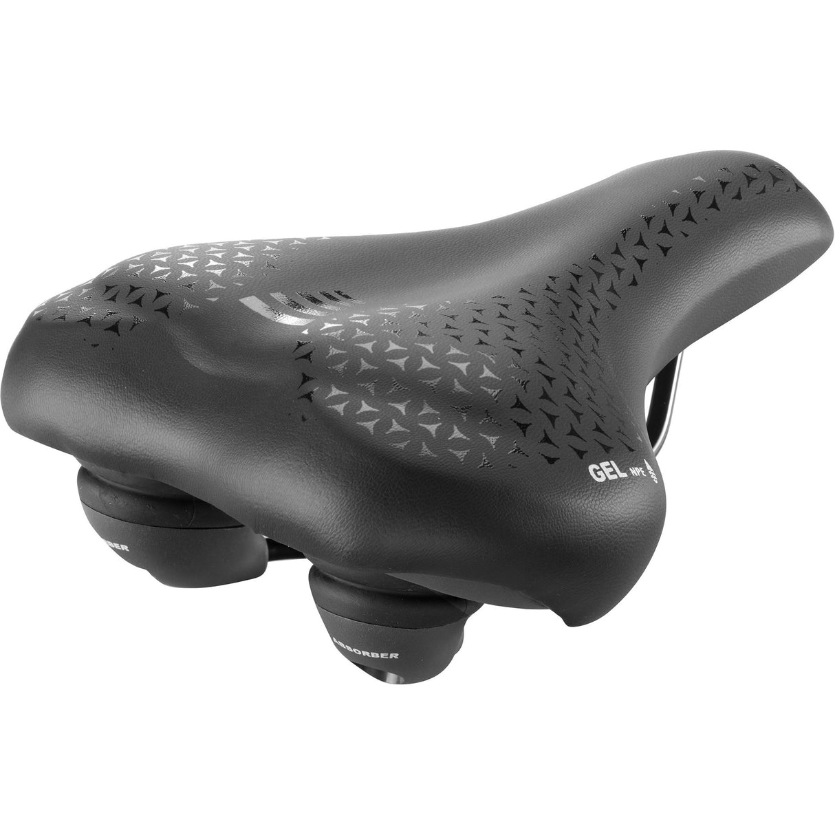 Selle Monte Grappa Monte Grappa Saddle Asola 6200 Gel Plus Elastomeer Rail Black