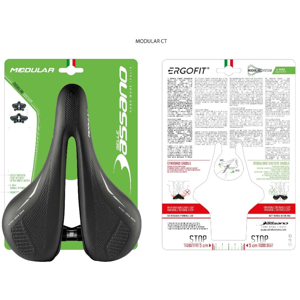 Diallait selle bassano modúlach modúlach CT dubh dubh