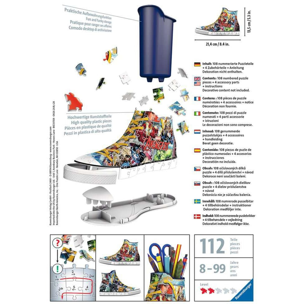 Ravensburger 3D -puslespil Sneaker Avengers