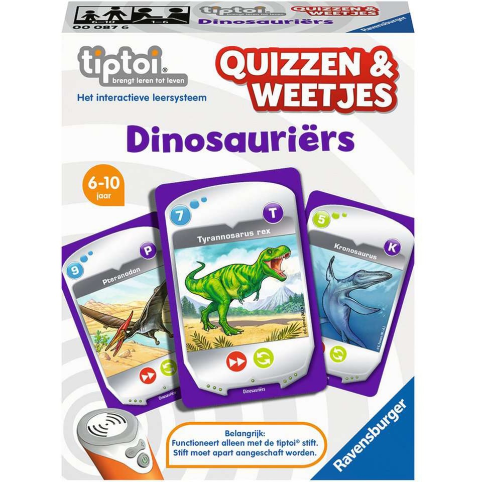 Ravensburger Tiptoi quizzer fakta dinosaurer