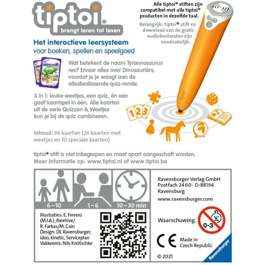 Ravensburger Tiptoi cuestiona hechos dinosaurios
