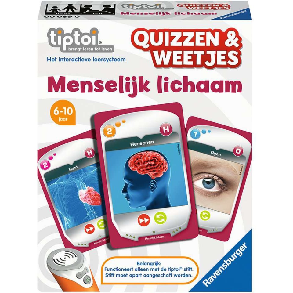 Ravensburger Tiptoi frågar fakta om mänsklig kropp