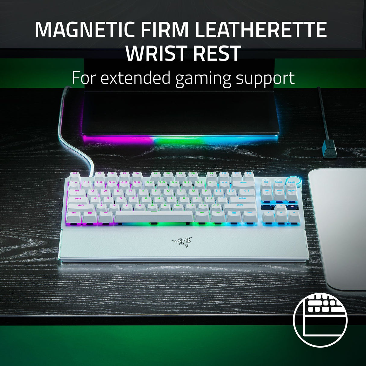 Razer Huntsman v3 Tkl bílá