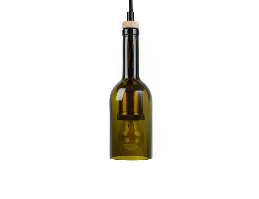 Rebottled Hanging lamp - Olive