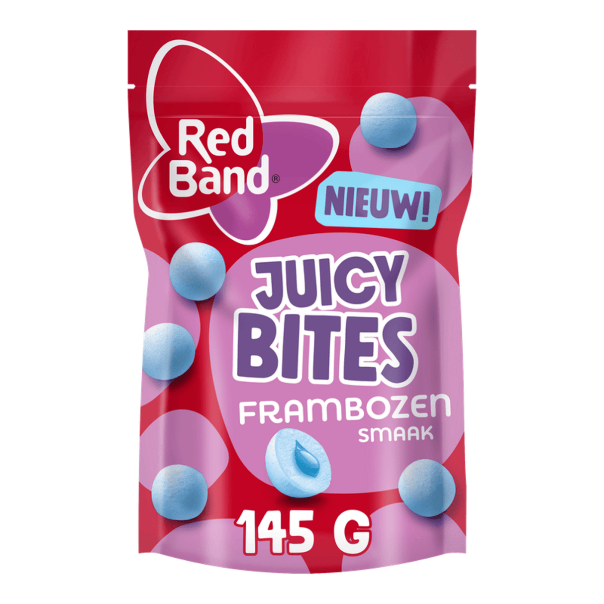 Red band juicy bites raspberry flavor (8x 145gr)