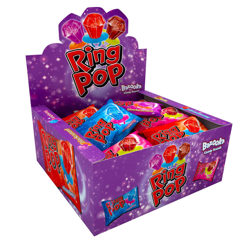 líreacán pop fáinne Bazooka (24 píosa)
