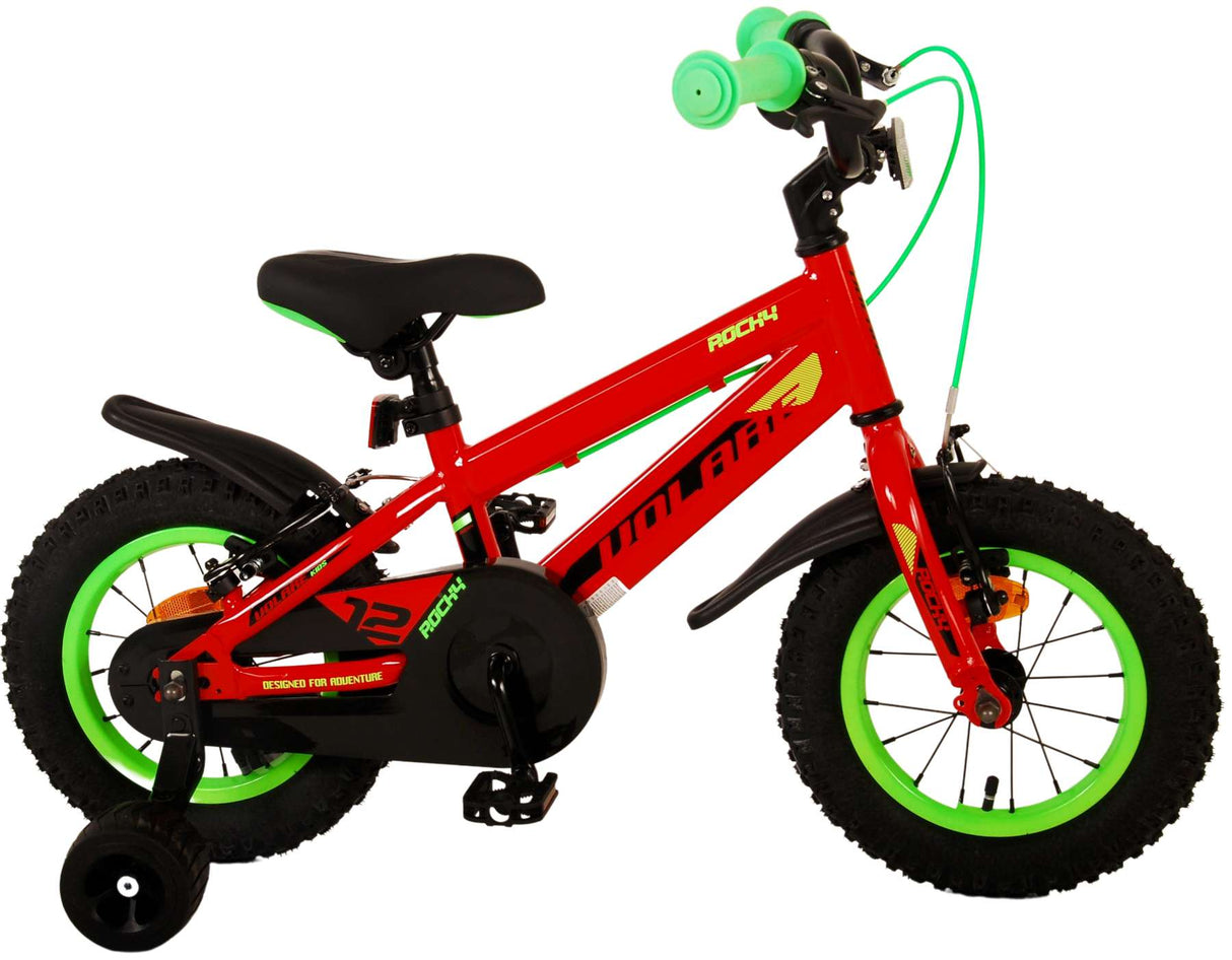 Volare Rocky Children's Bike Boys 12 inch Red Two Hand brakes