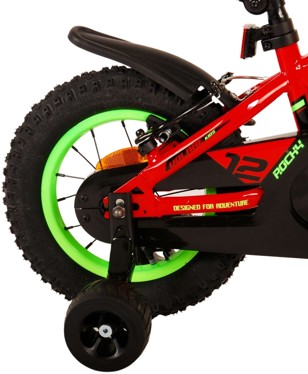 Volare Rocky Children's Bike Boys 12 inch Red Two Hand brakes