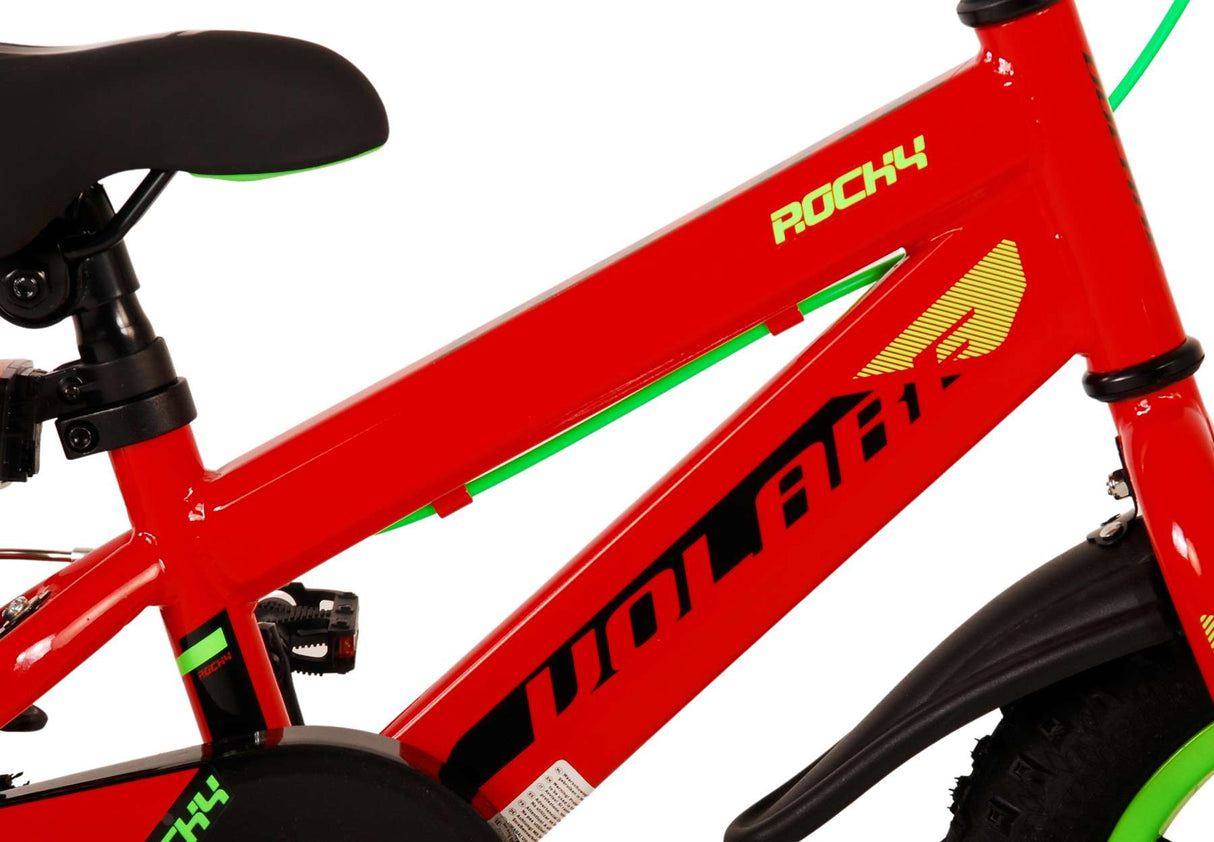 Volare Rocky Children's Bike Boys 12 inch Red Two Hand brakes
