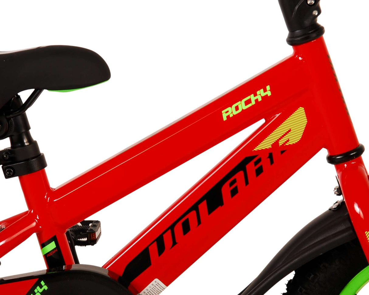 Volare Rocky Children's Bicycle - Boys - 12 Inch - Red