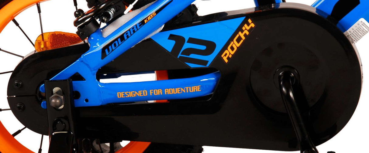 Volare Rocky Children's Bike Boys 12 inch Blue Two Hand brakes