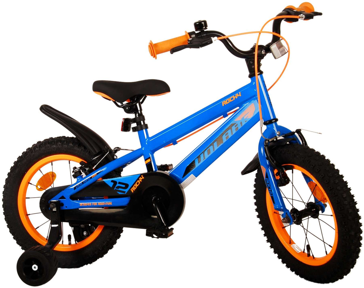 Volare Rocky Children's Bike Boys 14 Inch Blue Two Hand brakes