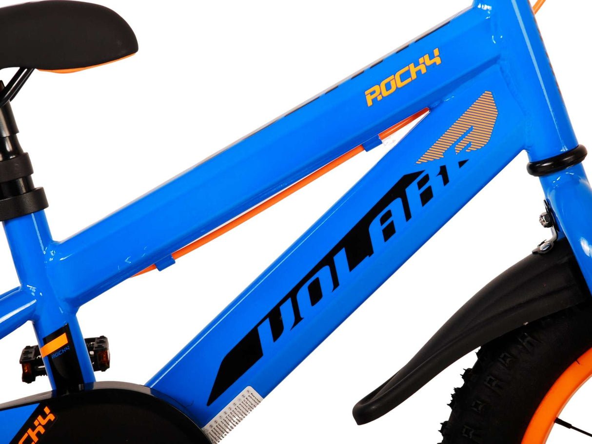Volare Rocky Children's Bike Boys 14 Inch Blue Two Hand brakes