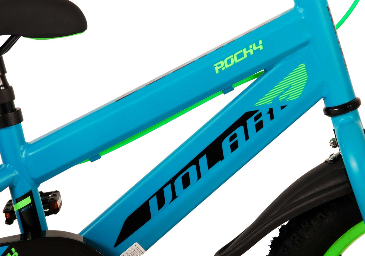 Volare Rocky Children's Bike Boys 14 -palčni zeleni dve ročni zavori