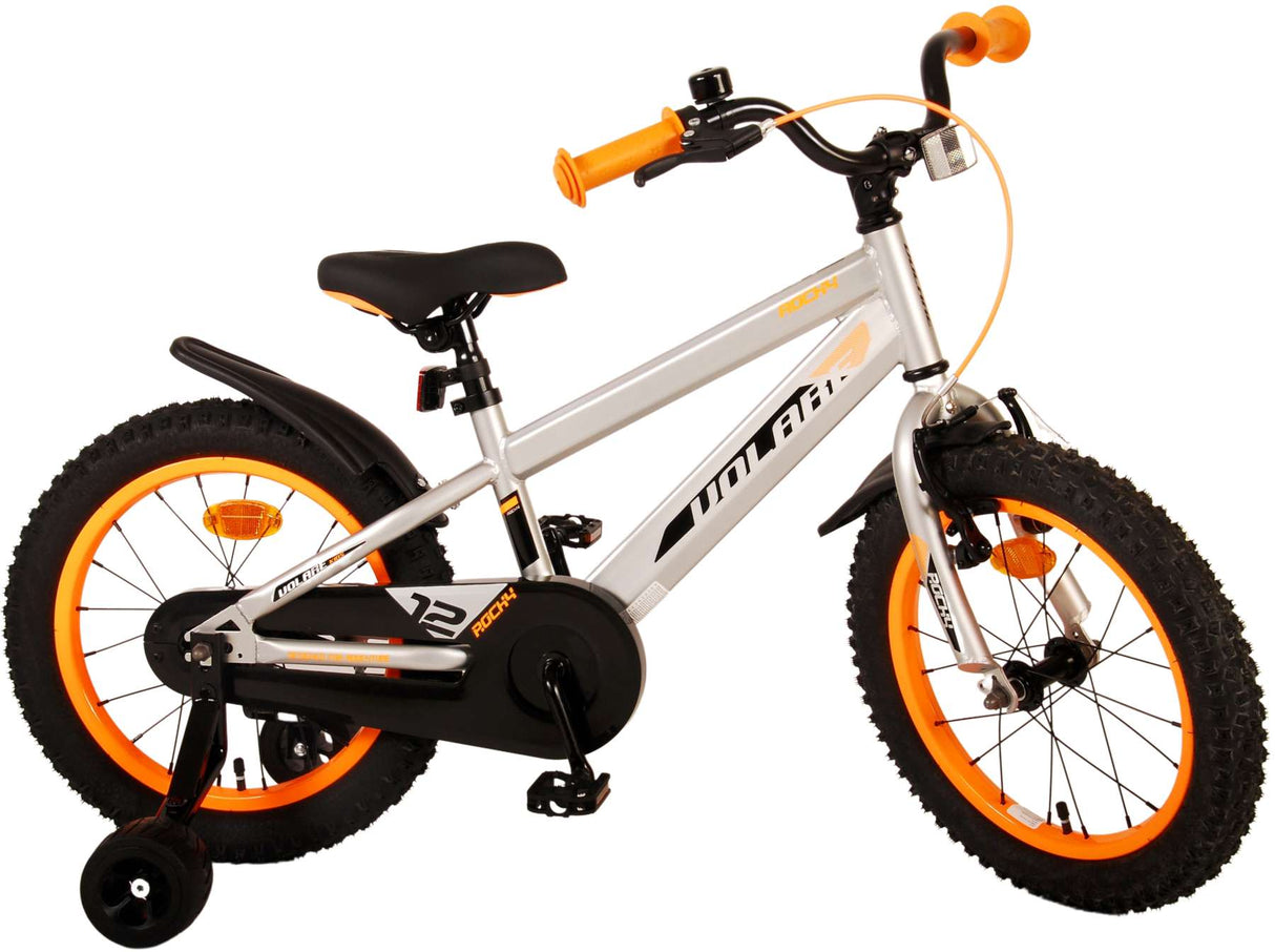 Volare Rocky Children's Bicycle - Boys - 16 inch - Gray