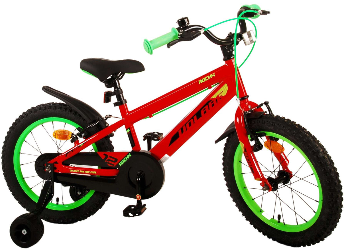 Volare Rocky Children's Bike Boys 16 inch Red Two Hand brakes