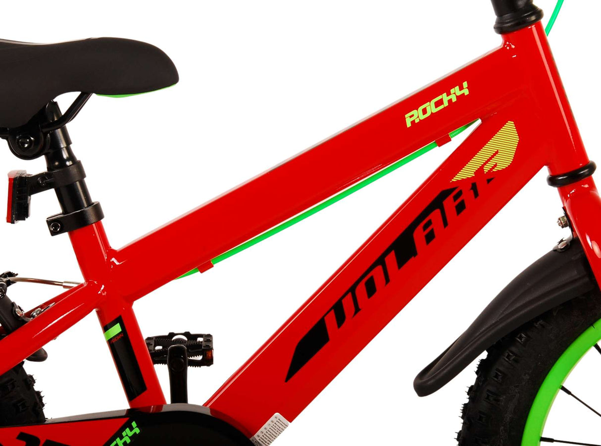 Volare Rocky Children's Bike Boys 16 inch Red Two Hand brakes