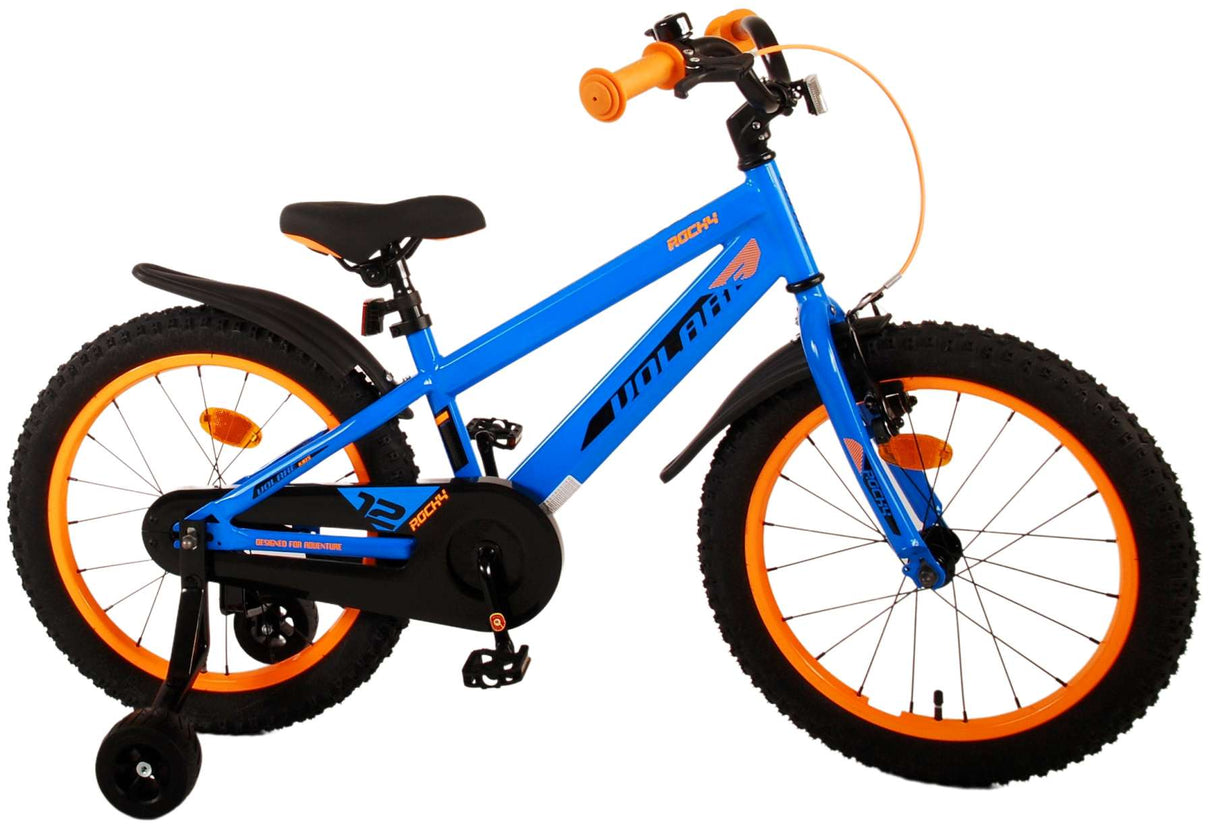 Bicycle per bambini rocciosi di Vlatare - ragazzi - 18 pollici - blu