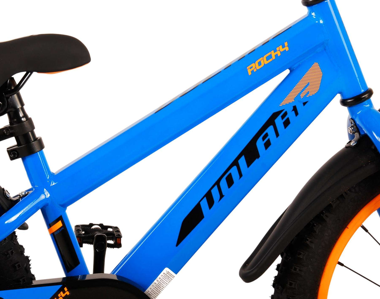 Bicycle per bambini rocciosi di Vlatare - ragazzi - 18 pollici - blu