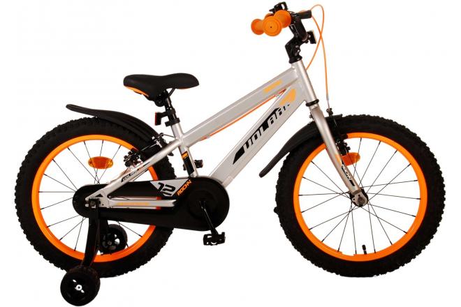 Valorare Rocky Children's Bike Boys da 18 pollici grigi due freni a mano