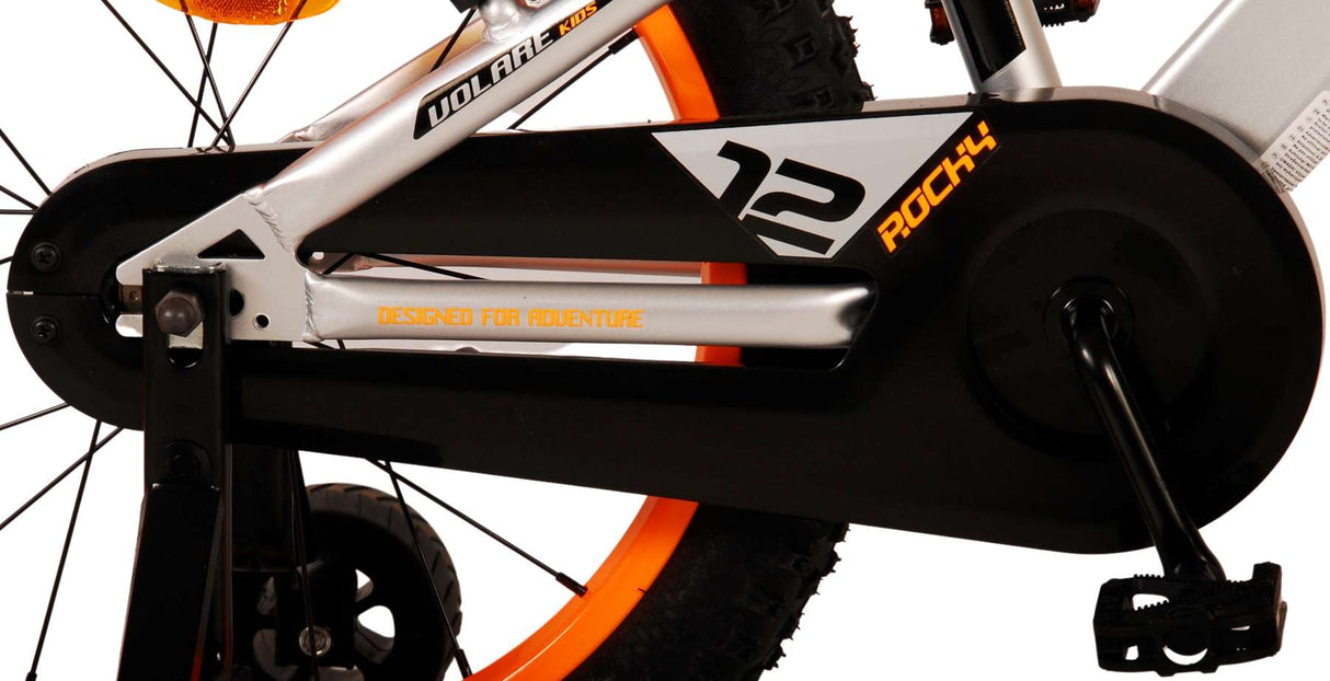 Valorare Rocky Children's Bike Boys da 18 pollici grigi due freni a mano