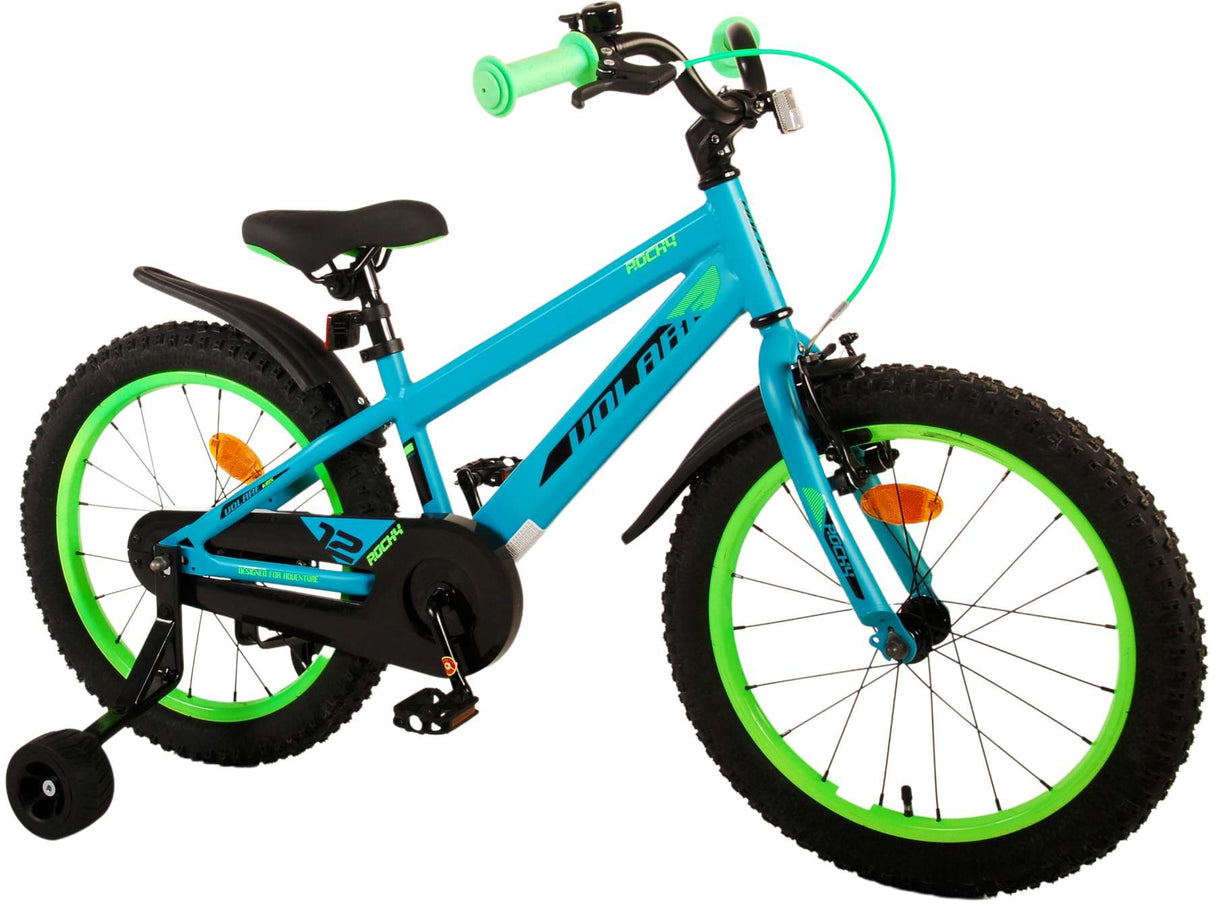 Volare Rocky Children's Bicycle - Boys - 18 Inch - Green
