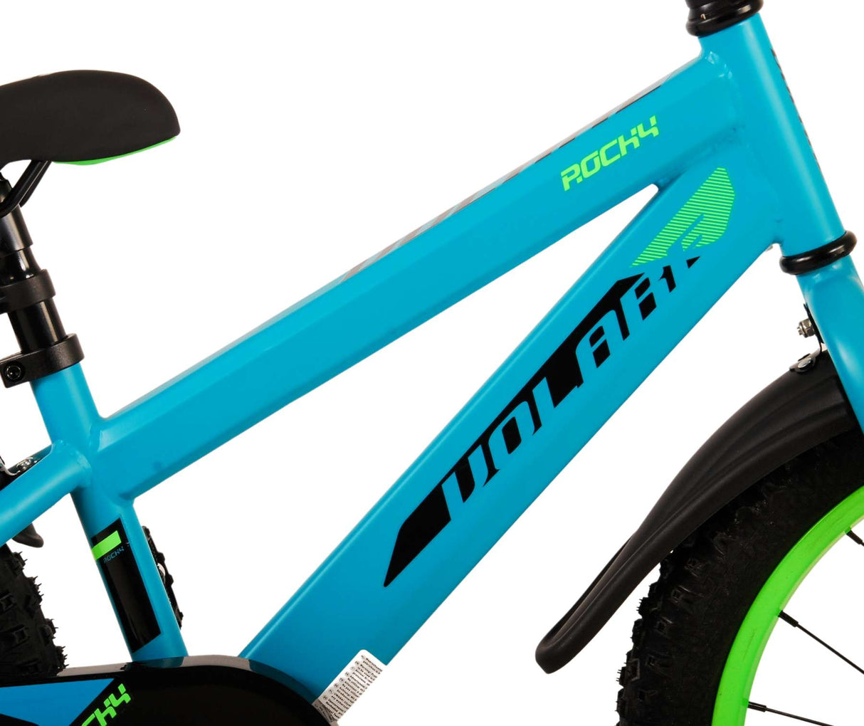 Volare Rocky Children's Bicycle - Boys - 18 Inch - Green