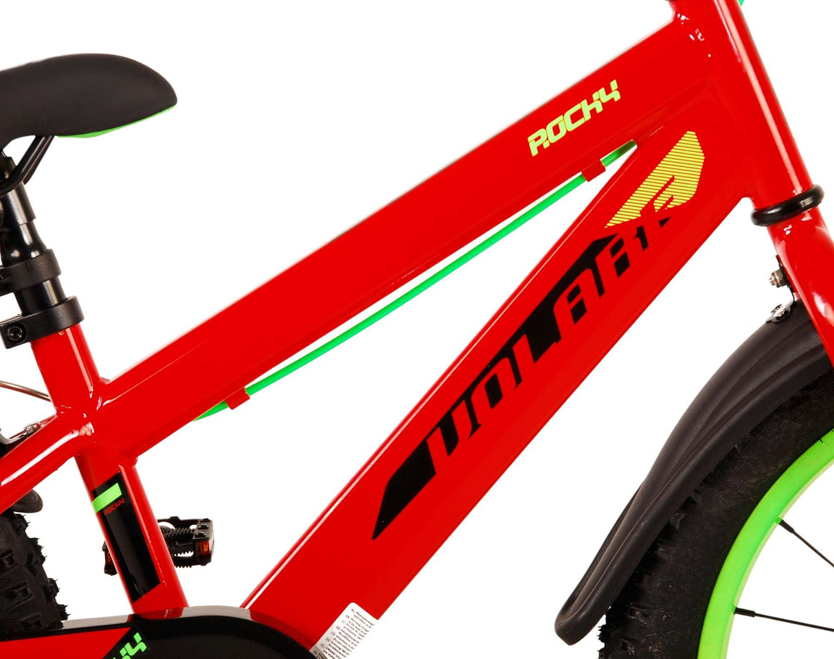 Volare Rocky Children's Bike Boys 18 Inch Red Two Hand brakes