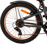 Volare Rocky Children's Bicycle - 20 Inch - Gray Orange - 6 Speed - Prime Collection