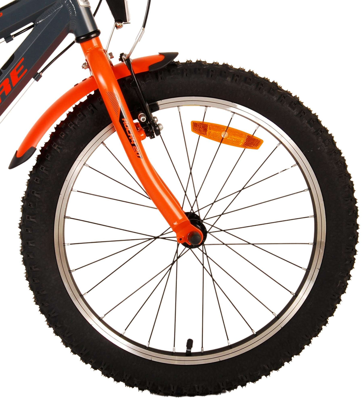 Volare Rocky Children's Bicycle - 20 Inch - Gray Orange - 6 Speed - Prime Collection