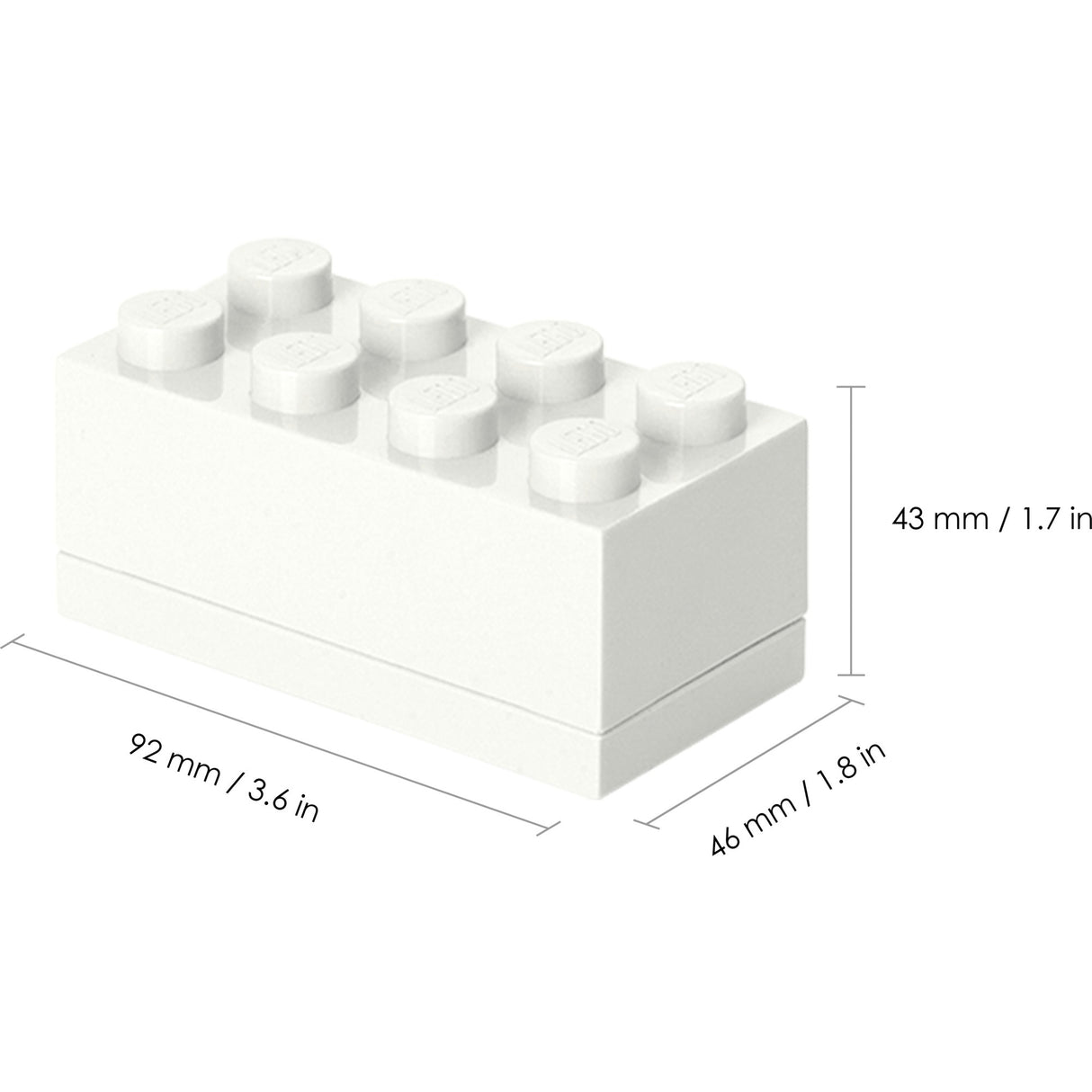 Stanza Copenhagen Lego Mini Box 8 White