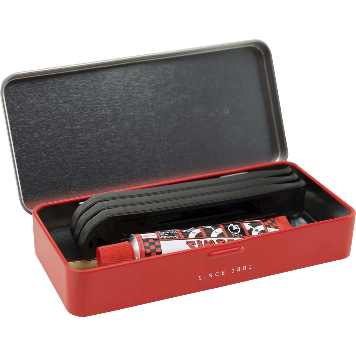 Opravte políčko obvykle 8 x 6 cm hliníkovou červenou 10dílnou