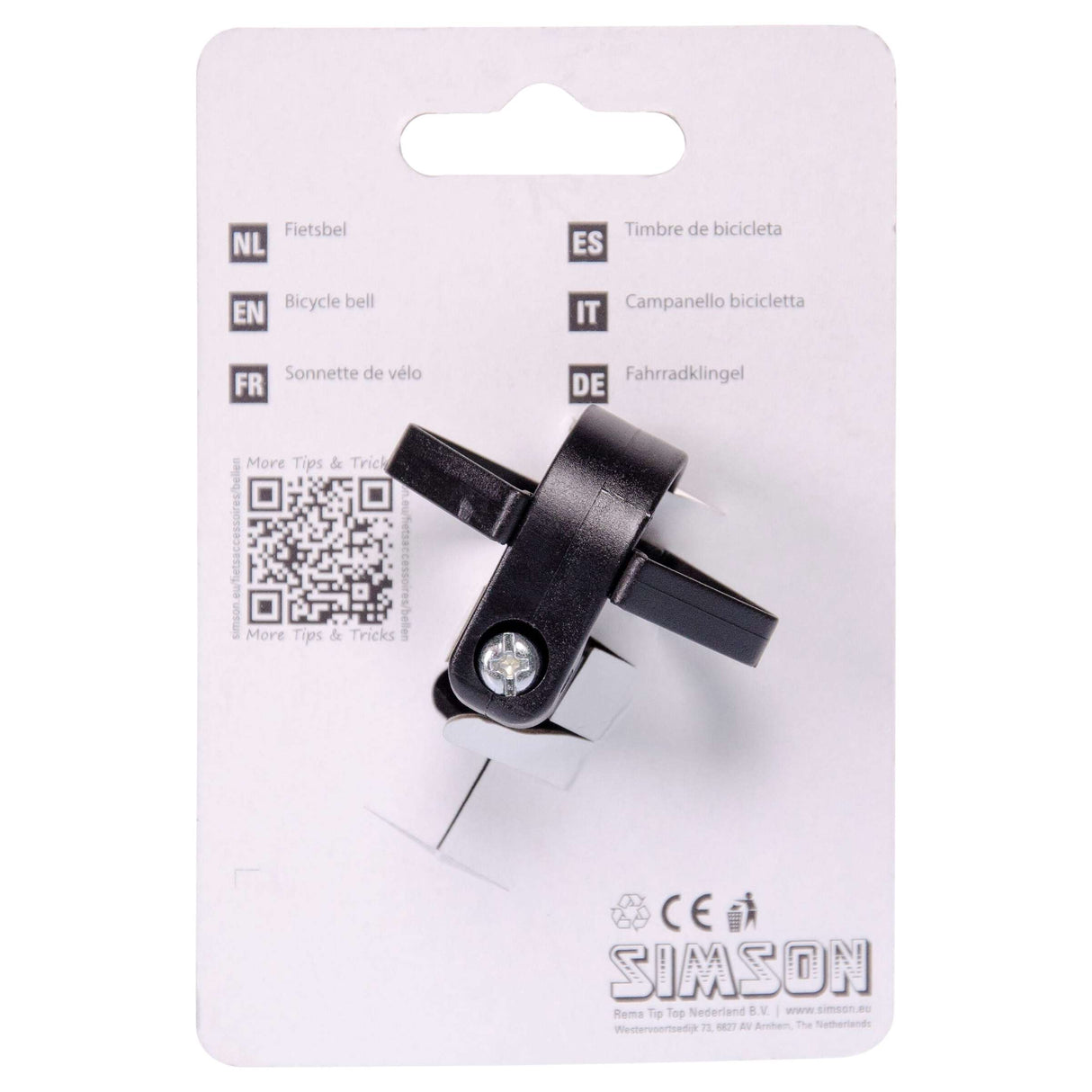 Bicycle bell mini 34 mm black
