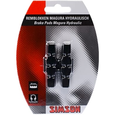 Simson brake pad set Magura hydraulic rim brake HS33 HS11 set on card