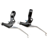 brake lever set v-brake cantilever 4-finger black 2-piece