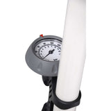 Bicycle pump with manometer steel 61 cm white (020601)