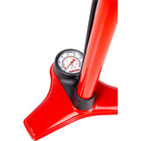Excellent high-pressure bicycle pump, 60 cm, red