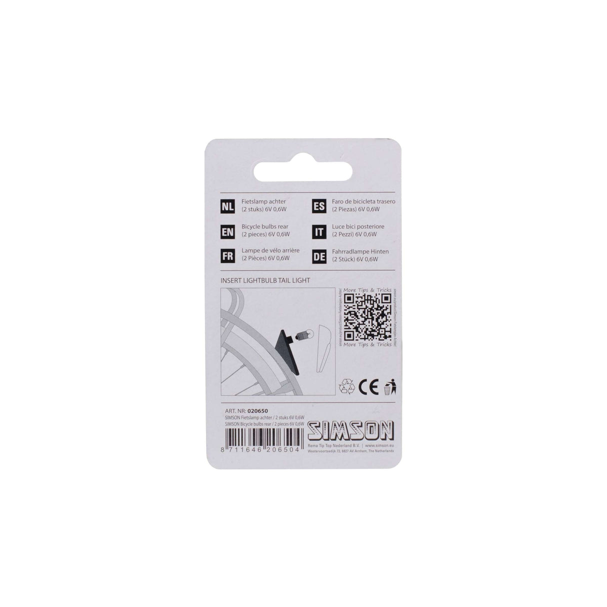 Simson Bicycle Lights dietro