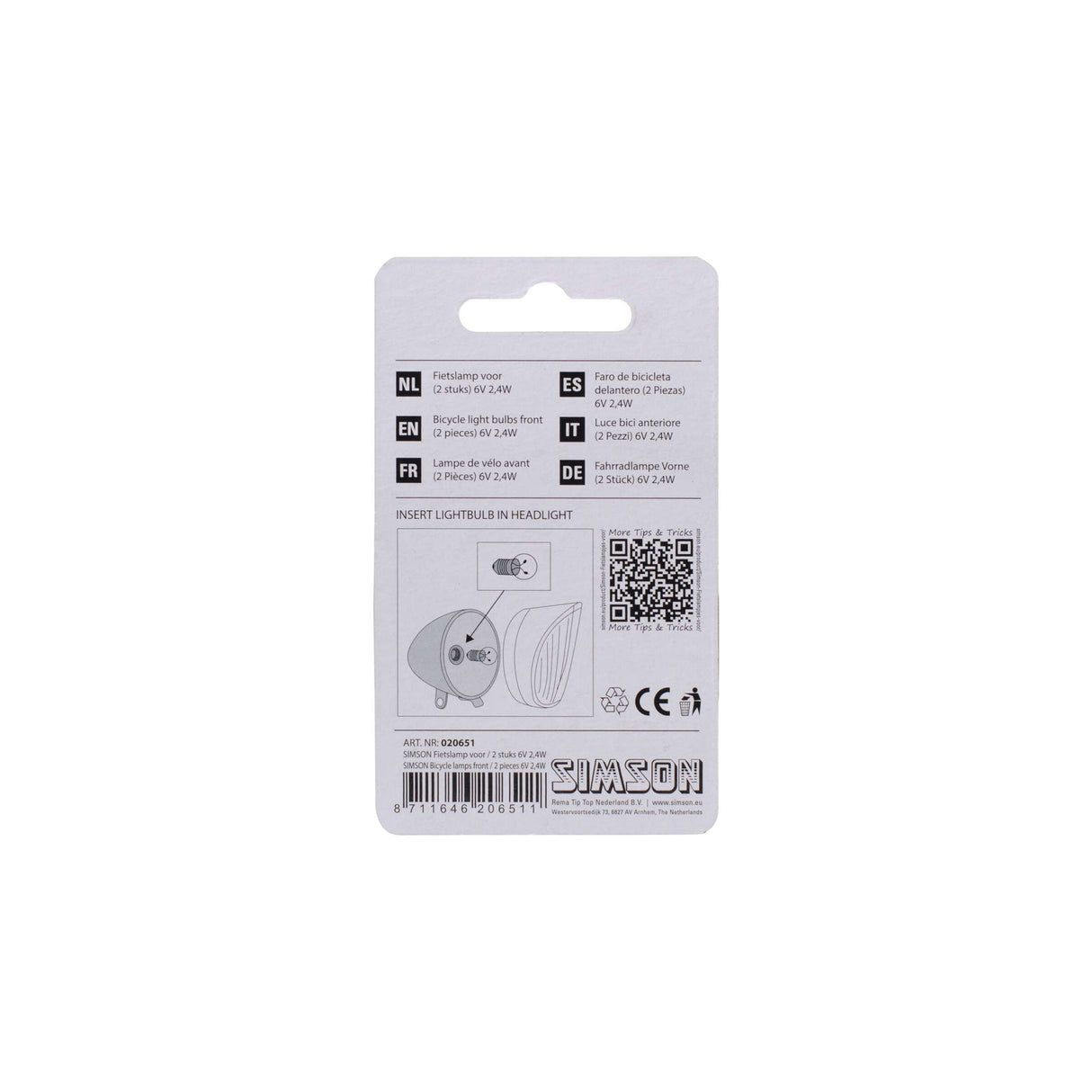 Simson bicycle lights for